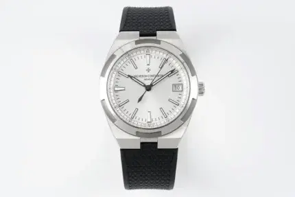 Vacheron Constantin Overseas 4500V Series – Silver Dial, Black Rubber Strap, Luxury Steel – Quality