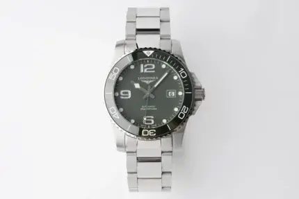 Longines Conquest Green Dial Steel Watch
