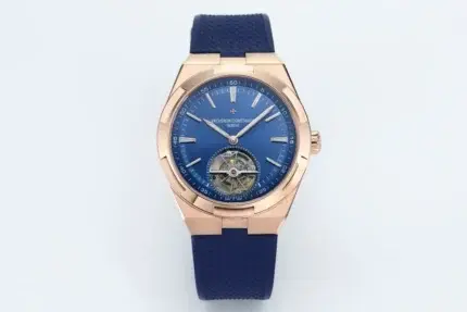 Vacheron Constantin Overseas Tourbillon – Rose Gold Case, Blue Dial, Rubber Strap