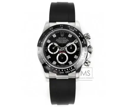 Rolex Daytona 4130 Black Dial Rubber Strap Men’s Chronograph
