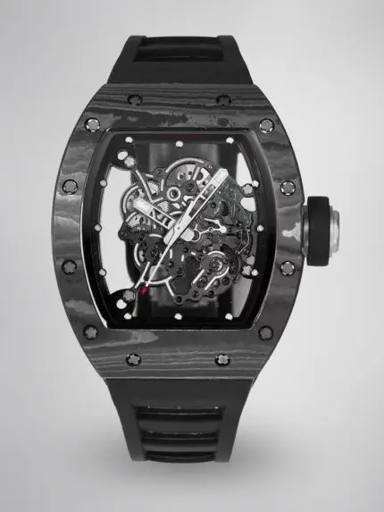 Replica Swiss RM055 Carbon Fiber Replica Watch – Skeleton Design