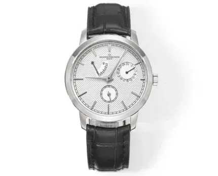 Vacheron Constantin Traditionnelle 83520/000R-9909 – Silver Dial, Black Leather Strap, Multi-Function Automatic Quality
