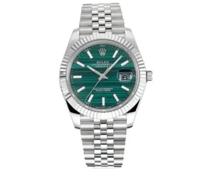 Rolex Datejust 41 Custom Malachite Dial Green Watch