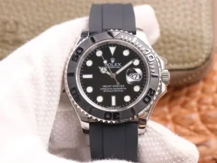1:1 Superclone-Rolex Yacht-Master Oyster (Silver yacht master 42mm)