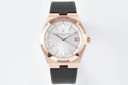 Vacheron Constantin Overseas 4500V Series – Rose Gold Case, Black Rubber Strap, Luxury