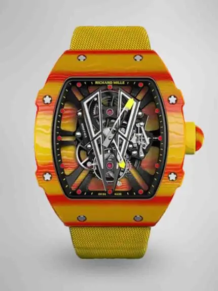 Best Swiss Replica Richard Mille RM 27-03 Red Yellow Carbon Fiber Watch