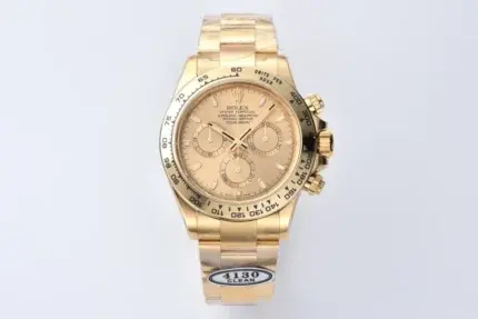 Rolex Daytona 116508 Champagne Dial Full Gold Luxury Chronograph