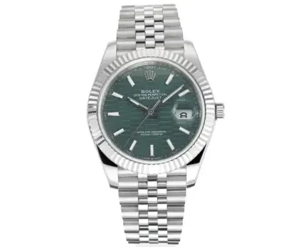 Rolex Datejust 41mm Green Dial Stainless Steel Oyster Bracelet