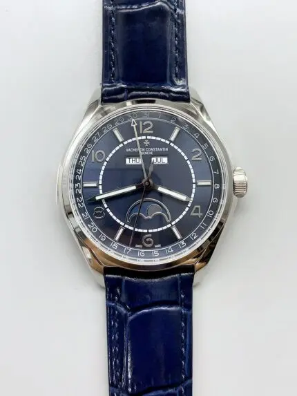 Vacheron Constantin Fiftysix Complete Calendar Watch Blue Dial(1:1Super Clone)