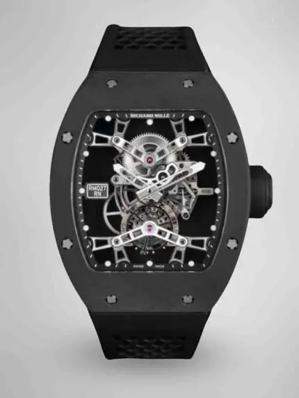 AAAAA Replica Richard Mille RM 027 Watch with Swiss Movement 43mm Titanium Case