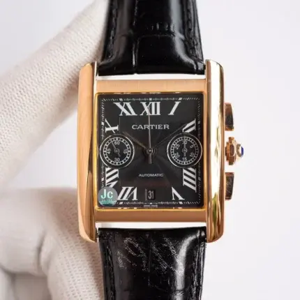 Cartier Tank W5330007 Brown Leather