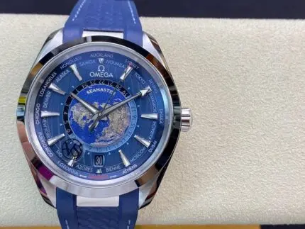 Omega – Aqua Terra 150MCO – Axial Master Chronometer GMT(世界时）