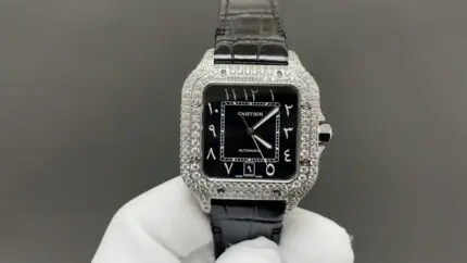 1:1 Super Clone Cartier Santos Middle East Full Diamond