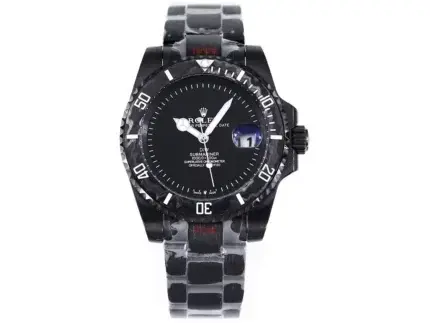 Rolex Submariner PARAKEET – Black Custom Carbon Fiber Bezel, Gradient Green Dial