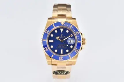 Rolex Submariner 40mm Blue Dial Gold Tone Watch – 116618 Series