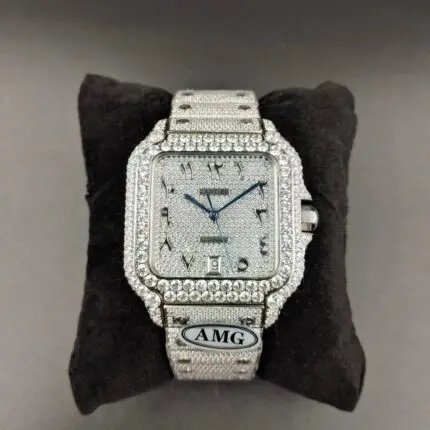 1:1 Super Clone Cartier Santos Middle East Full Diamond