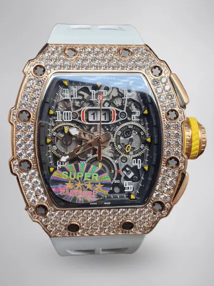 Richard Mille RM 11-03 Replica Watch For Men – Swiss Movement, Diamond-Set Bezel, Luxury Timepiece